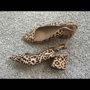 Steve madden leopard block heels